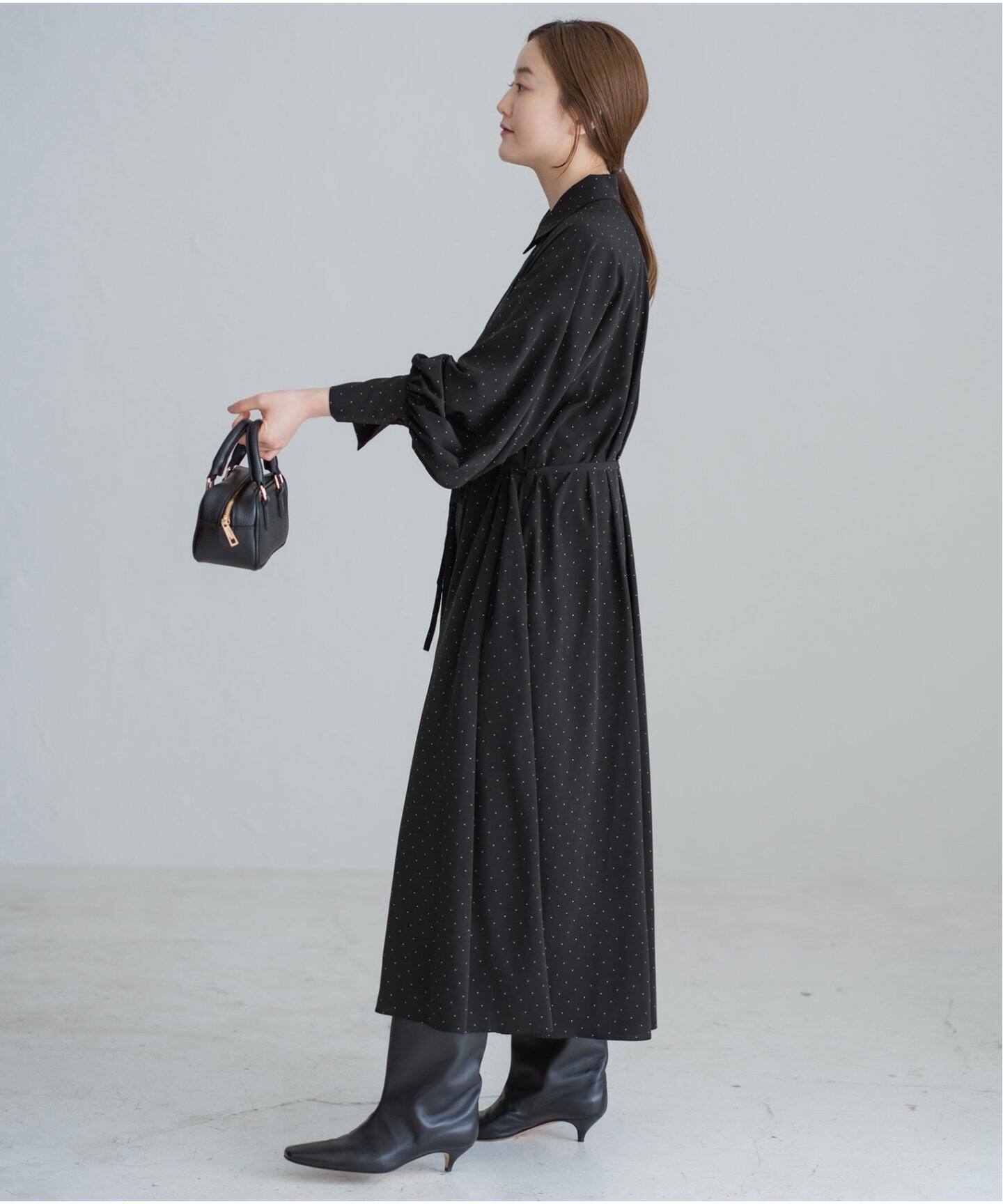 ドットサッシュワンピース（ワンピース）｜IENA（イエナ）の通販  