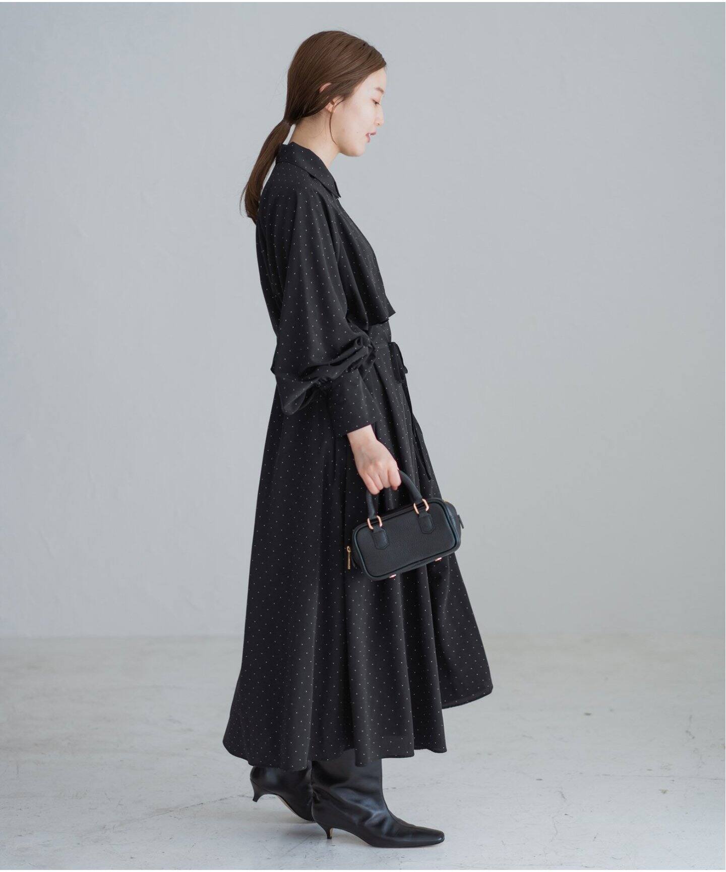 ドットサッシュワンピース（ワンピース）｜IENA（イエナ）の通販  