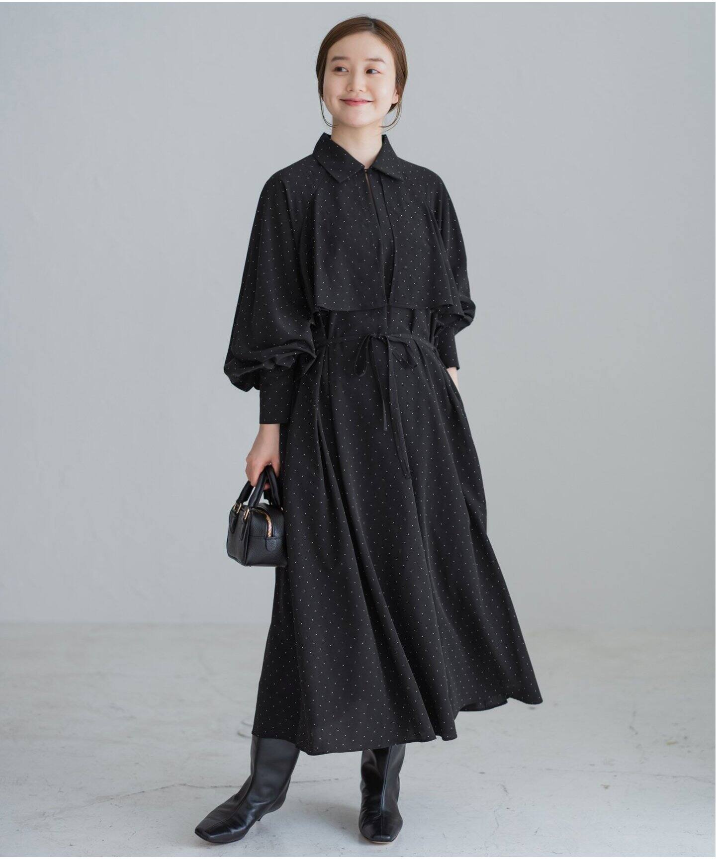 ドットサッシュワンピース（ワンピース）｜IENA（イエナ）の通販  