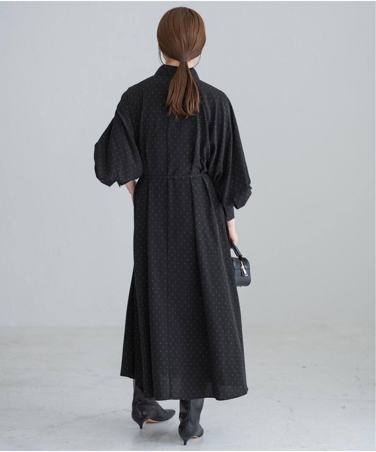 WEB限定/追加》ドットサッシュワンピース（ワンピース）｜IENA（イエナ