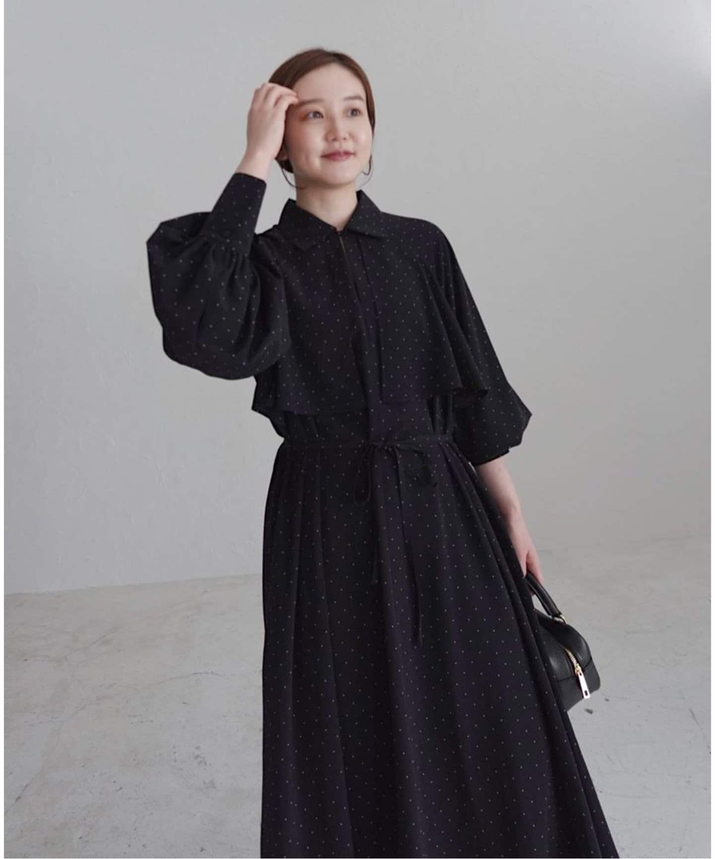 WEB限定/追加》ドットサッシュワンピース（ワンピース）｜IENA（イエナ