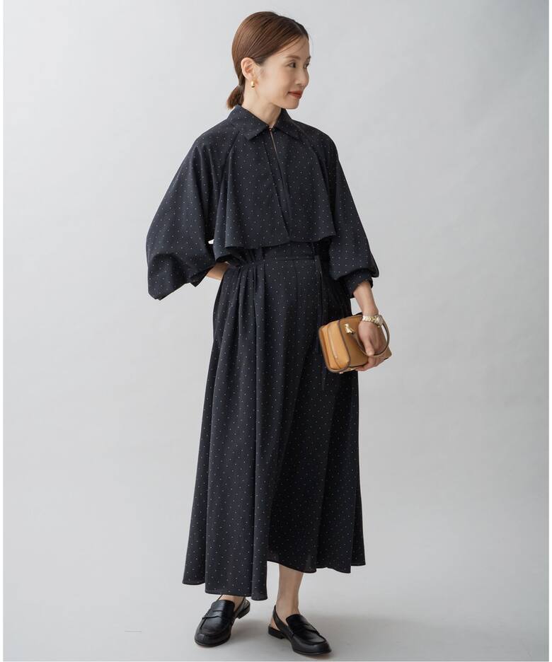 WEB限定/追加》ドットサッシュワンピース（ワンピース）｜IENA（イエナ 