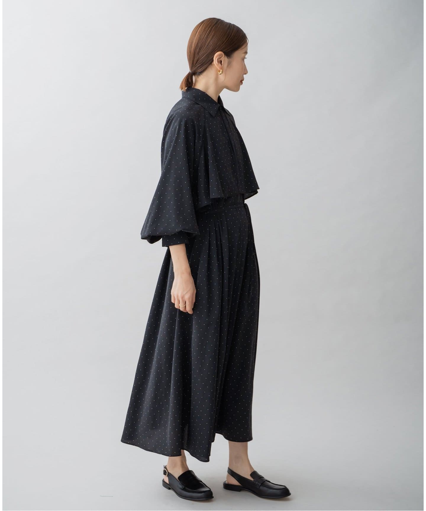 WEB限定/追加》ドットサッシュワンピース（ワンピース）｜IENA