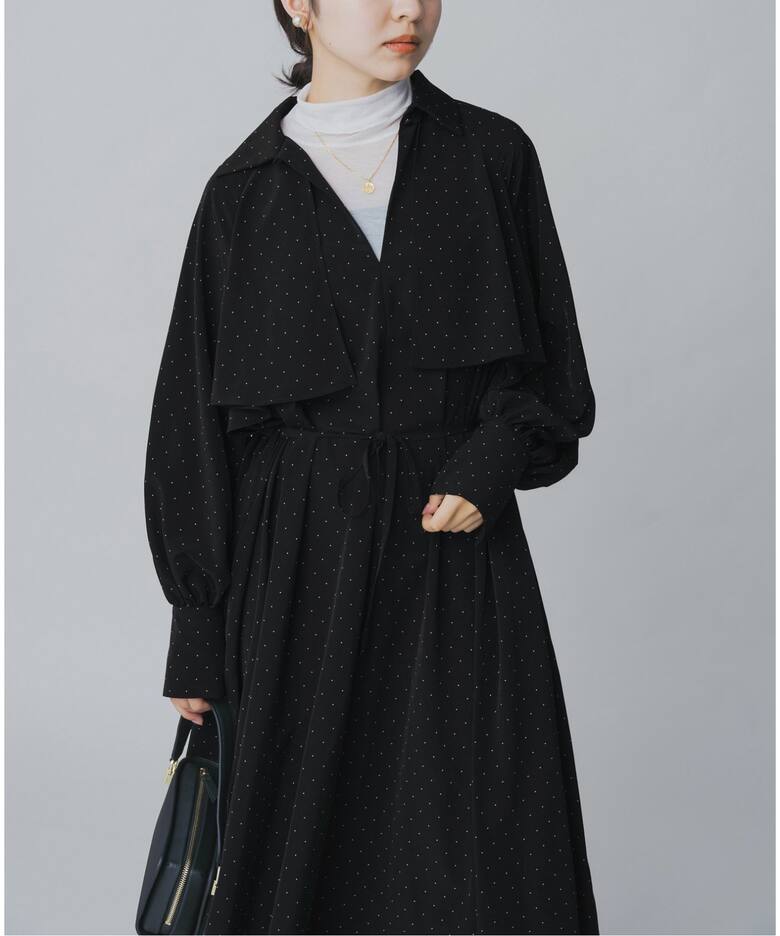 本日限定価格】seseドットジャガードピンタックワンピース （WEB限定  