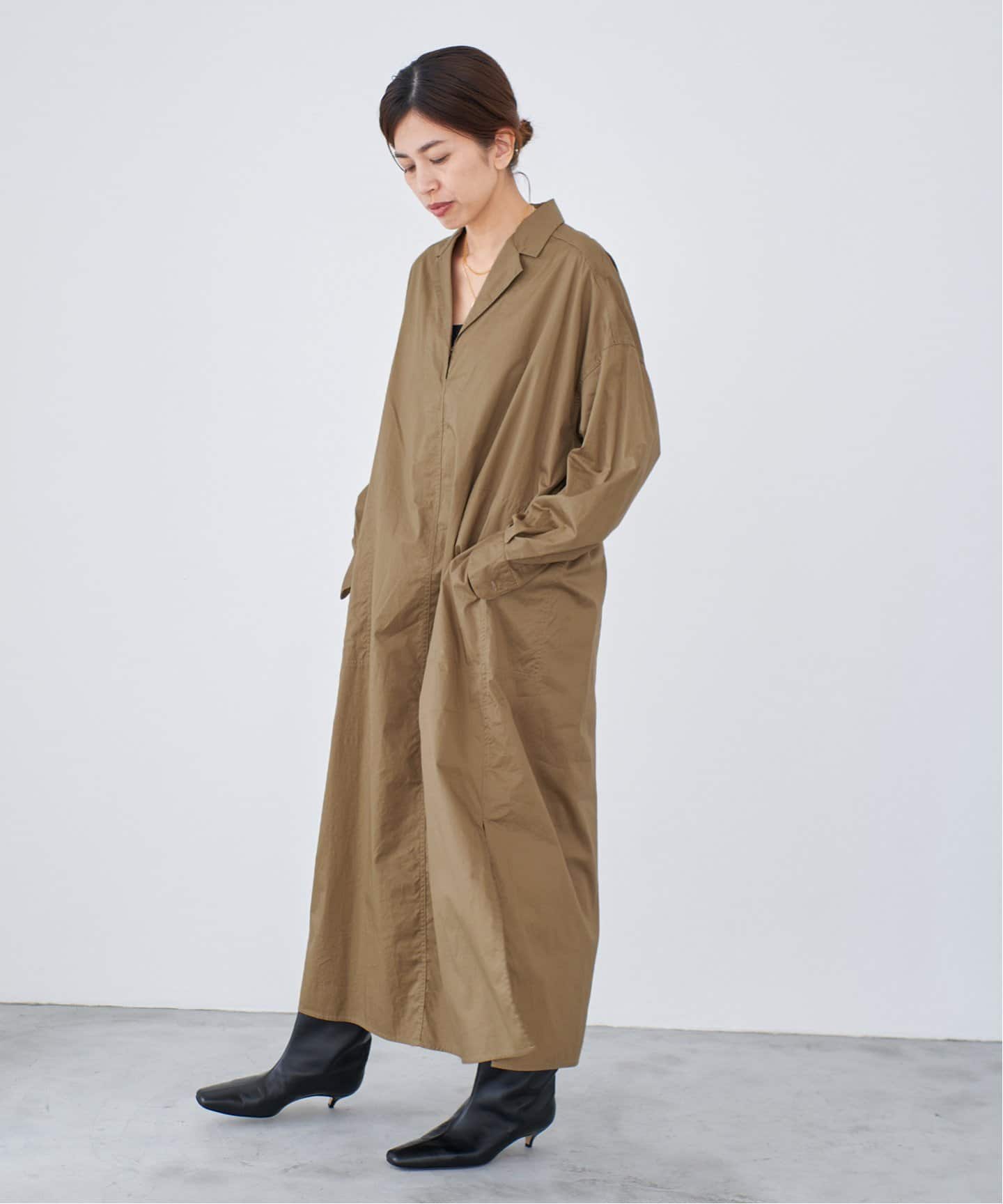 ハイカウントツイル シャツワンピ（シャツワンピース）｜IENA（イエナ