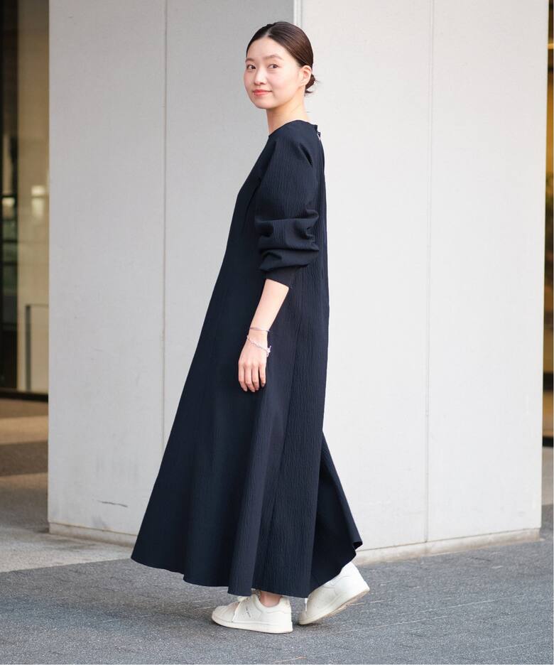 アームギャザーワンピース 無地（ワンピース）｜IENA（イエナ）の通販  