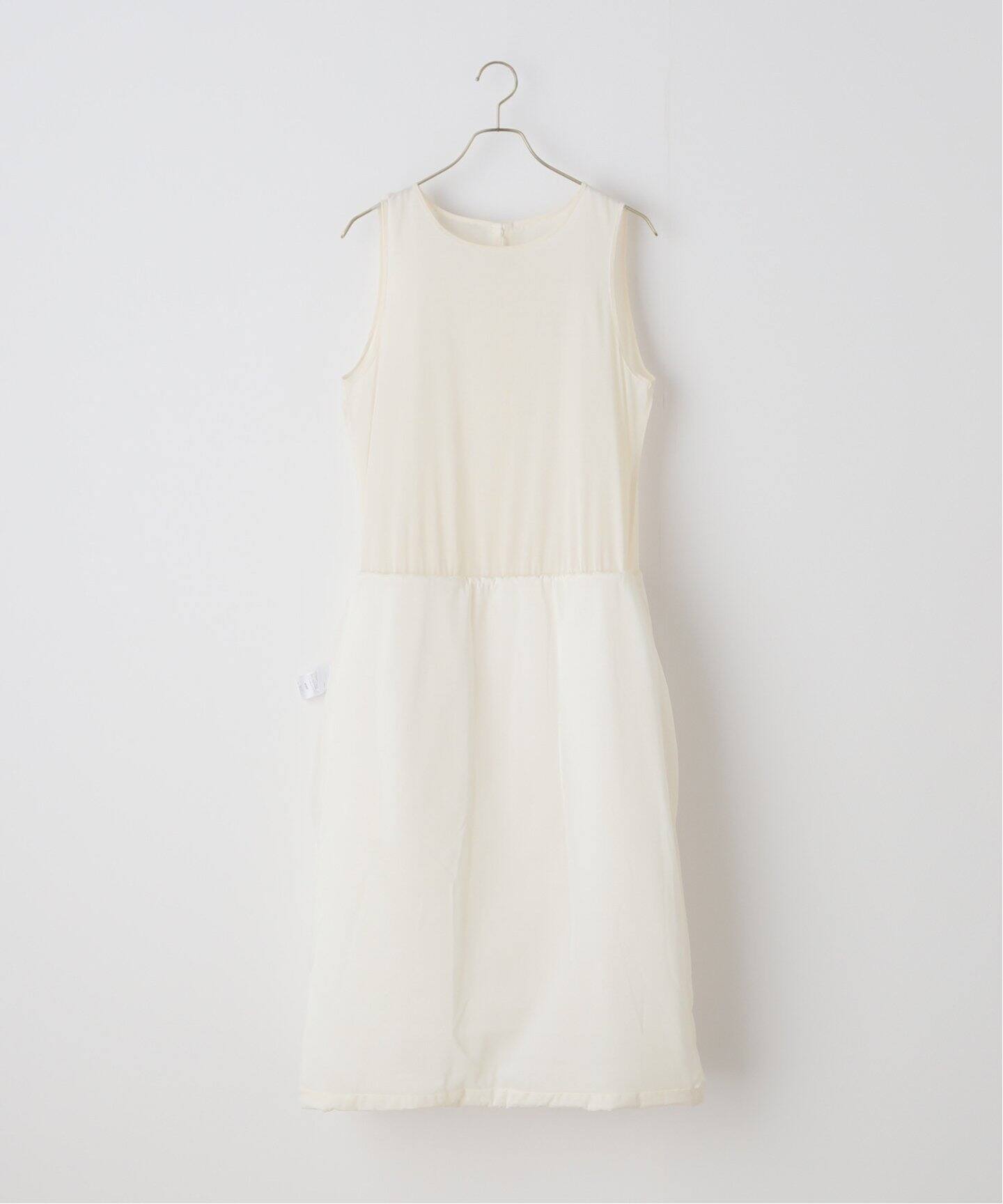 AMOMENTO/アモーメント SHEER SHIRRIG PADDED DRESS ワンピース 