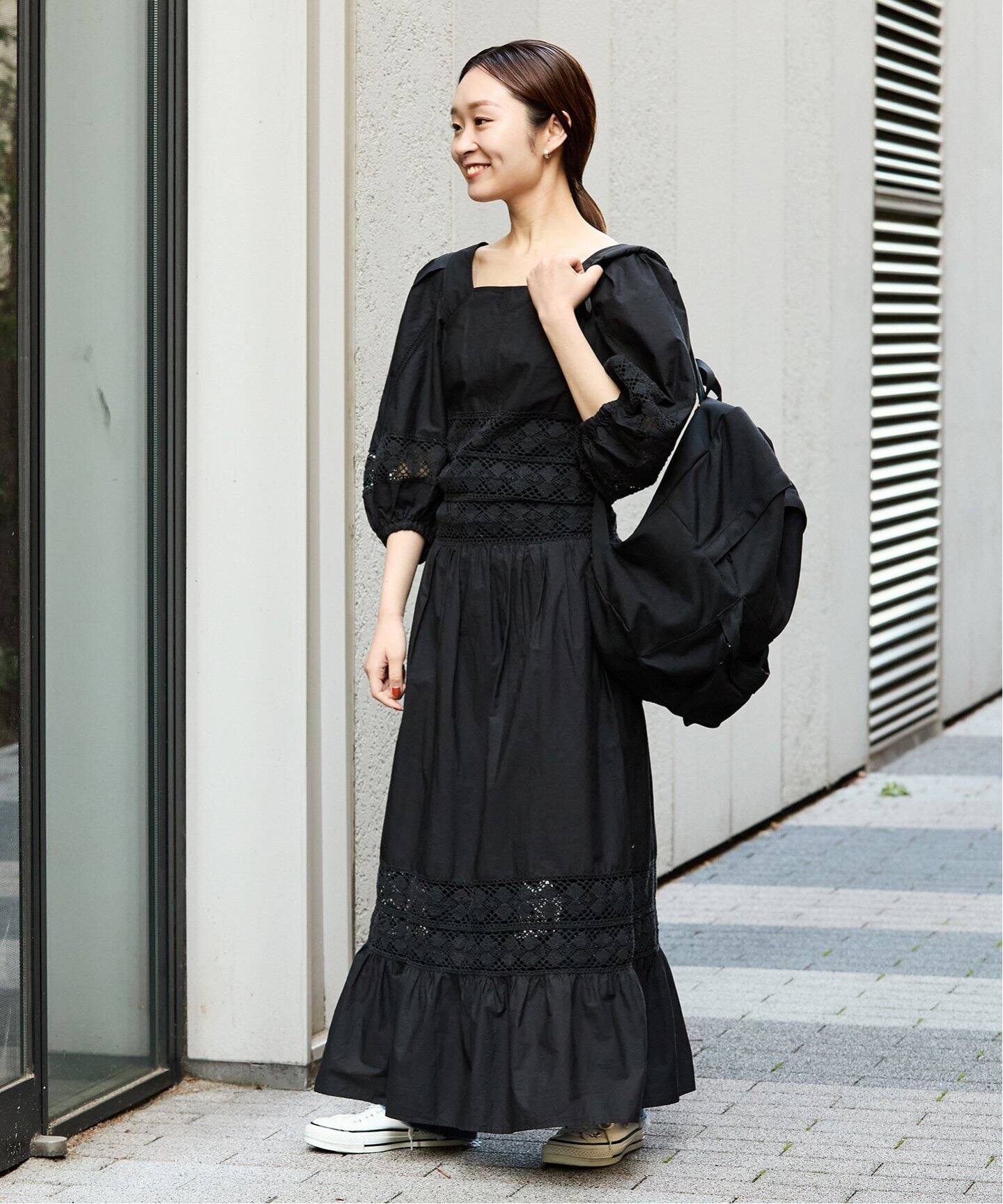 SARA MALLIKA x IENA】別注 ボリュームスリーブドレス（ワンピース  