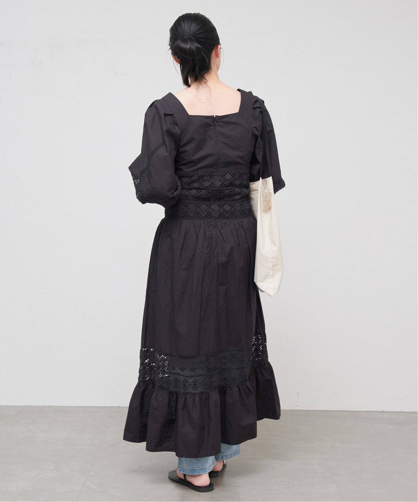 SARA MALLIKA x IENA】別注 ボリュームスリーブドレス（ワンピース  