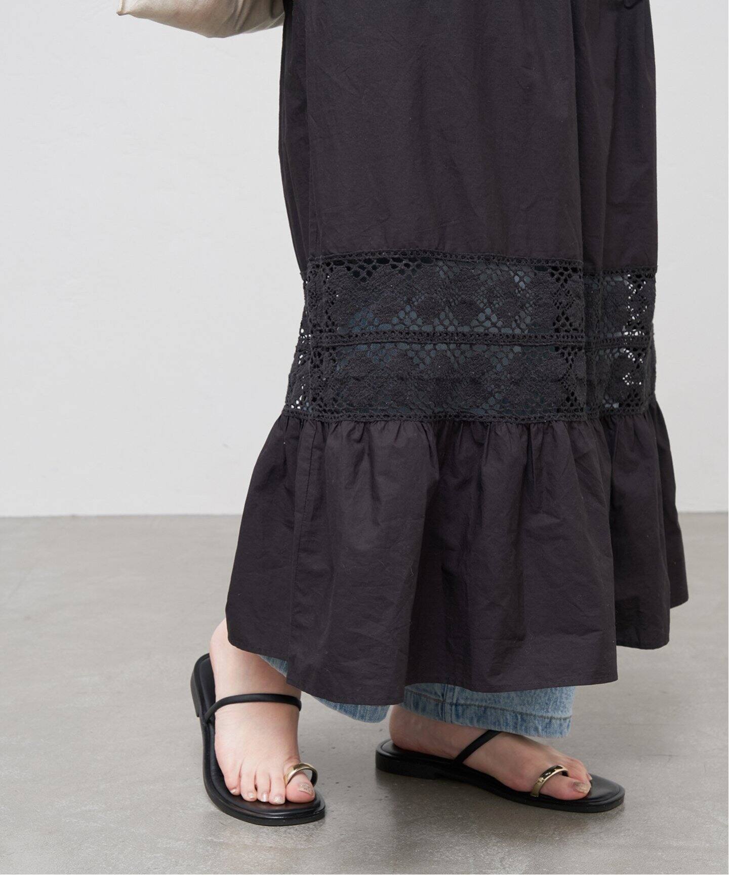 SARA MALLIKA x IENA】別注 ボリュームスリーブドレス（ワンピース  