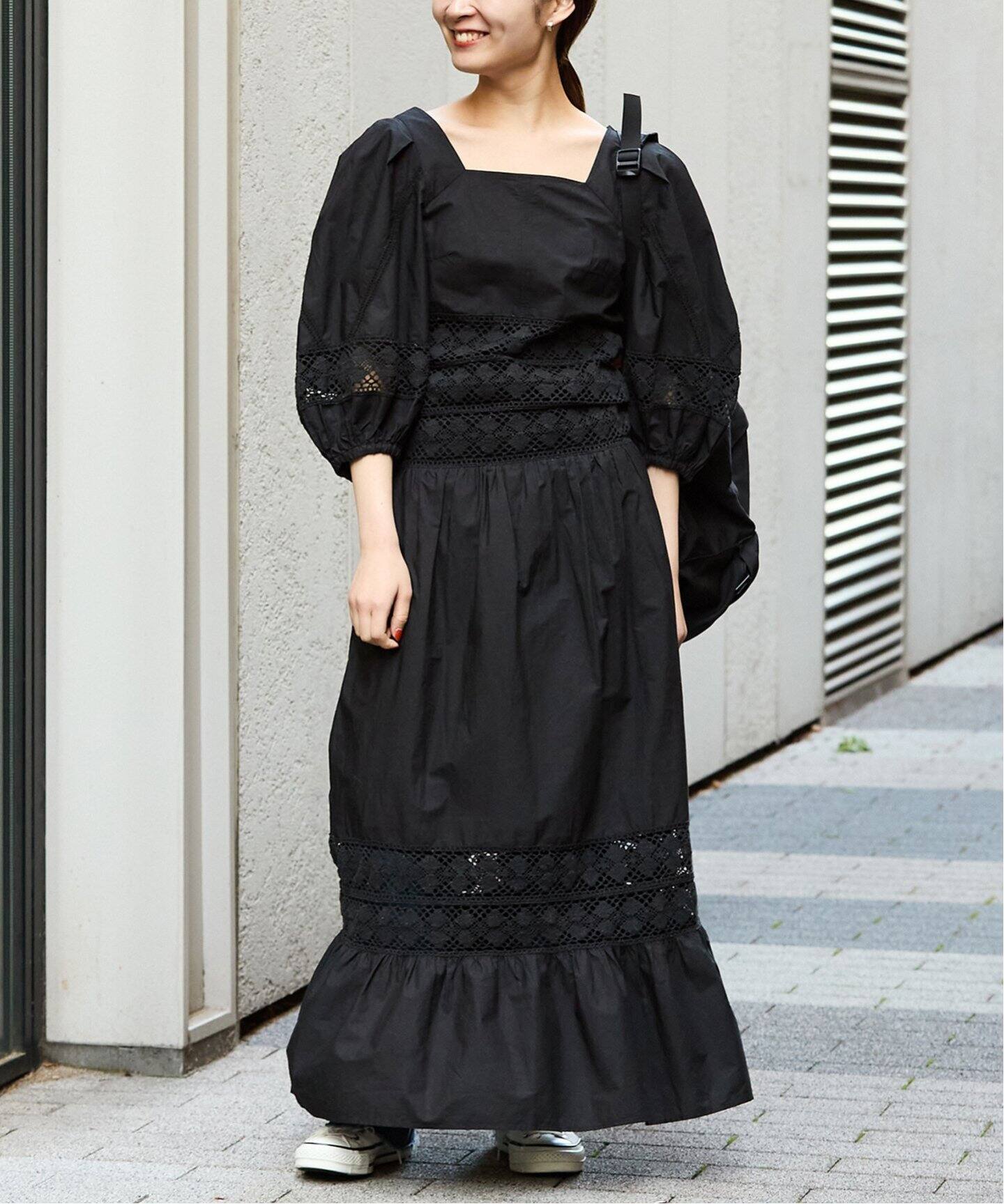 SARA MALLIKA x IENA】別注 ボリュームスリーブドレス（ワンピース  