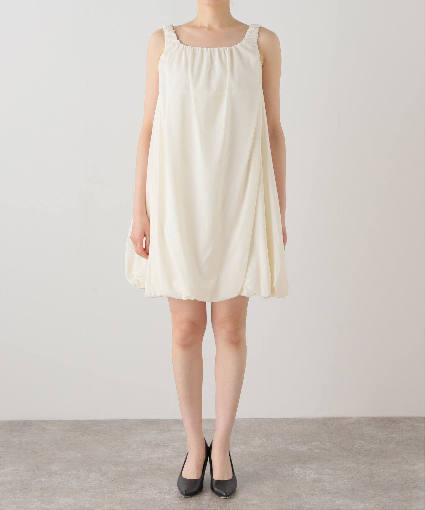 IENA｜AMOMENTO/アモーメント SHEER VOLUME MINI DRESS ワンピース  