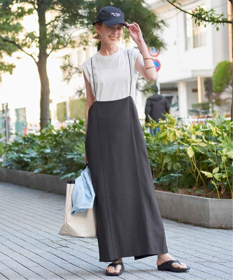 WEB限定/追加2/2枚セット》アイラインキャミワンピース×ノースリーブ  