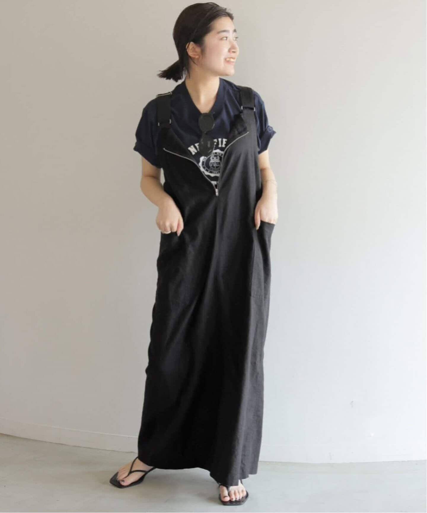 追加7》アイラインジャンパースカート（ワンピース）｜SLOBE IENA  