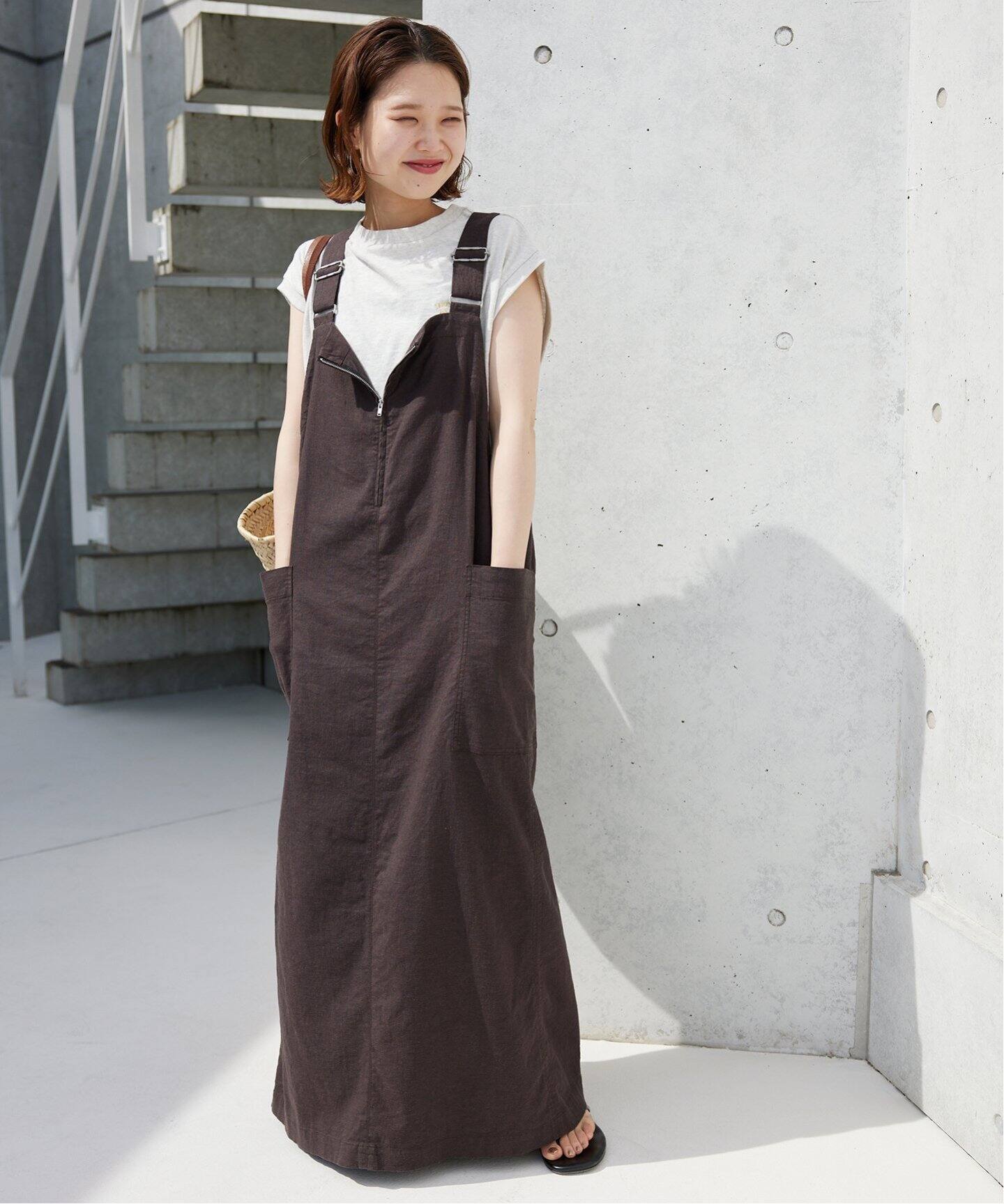 追加7》アイラインジャンパースカート（ワンピース）｜SLOBE IENA  