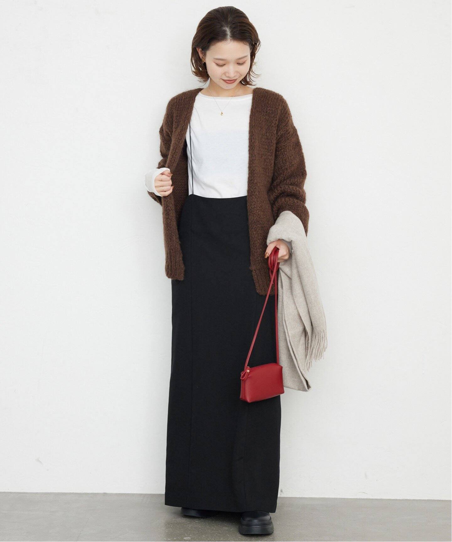 WEB限定/追加予約》TR起毛Iラインキャミワンピース（ワンピース  