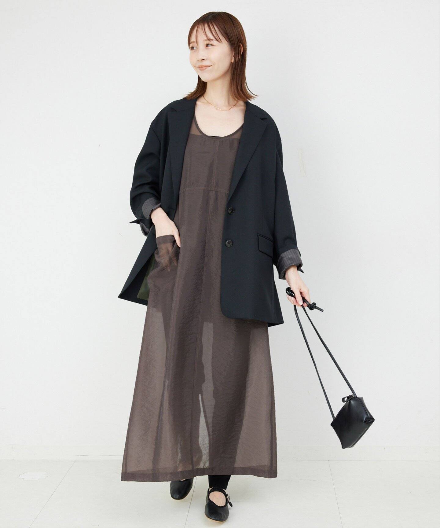 オーガンジーUネックプルオーバー（ワンピース）｜SLOBE IENA