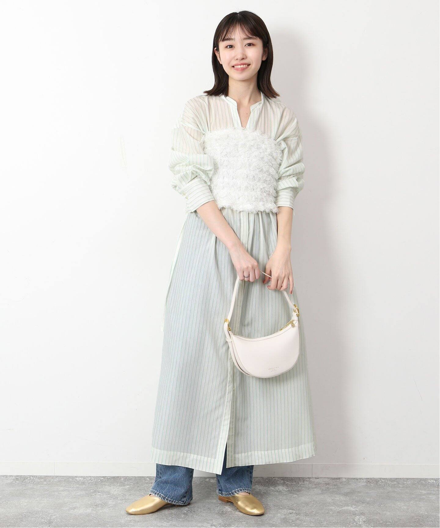 スキッパーシャツドロストワンピース（ワンピース）｜SLOBE IENA  