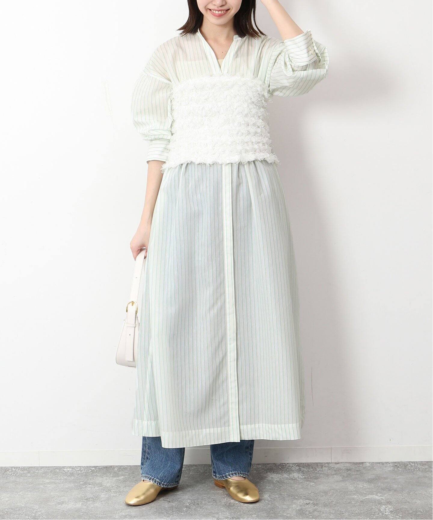 スキッパーシャツドロストワンピース（ワンピース）｜SLOBE IENA  