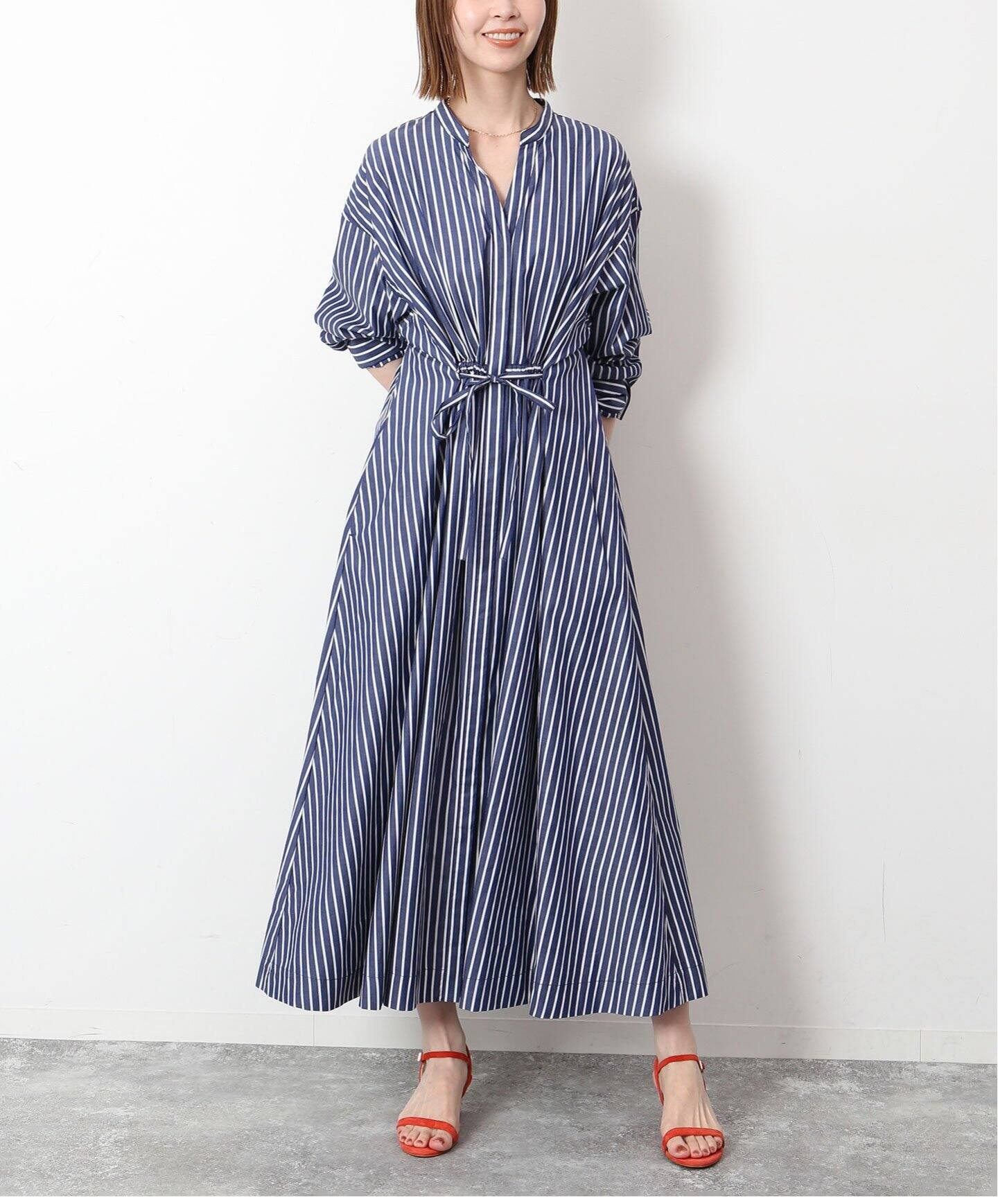 スキッパーシャツドロストワンピース（ワンピース）｜SLOBE IENA  