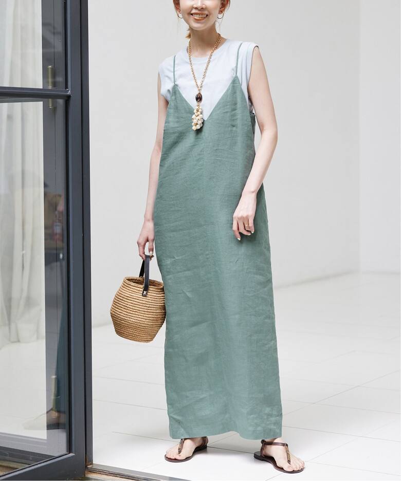 リネンIラインキャミワンピース（ワンピース）｜SLOBE IENA（スローブ  