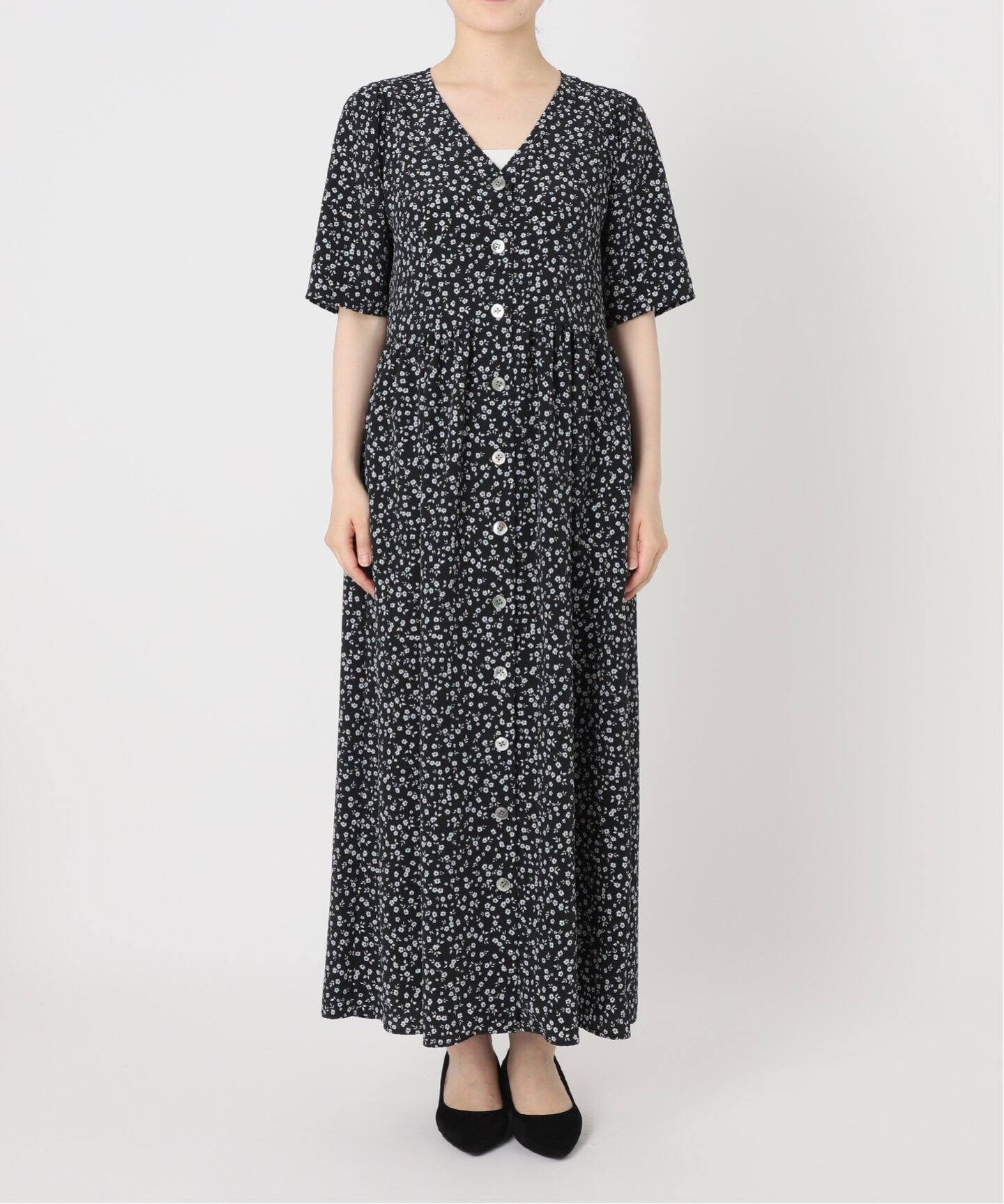 フラワープリントフロントボタンワンピース（ワンピース）｜SLOBE IENA  