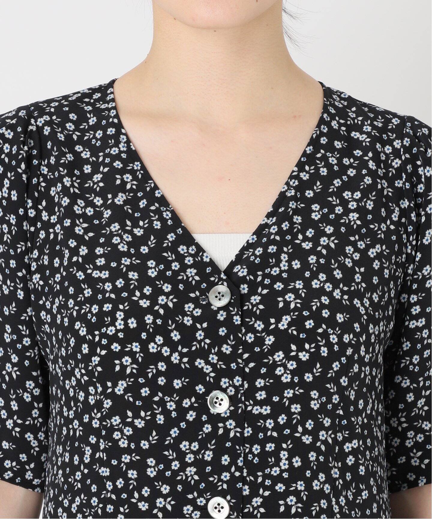 フラワープリントフロントボタンワンピース（ワンピース）｜SLOBE IENA  