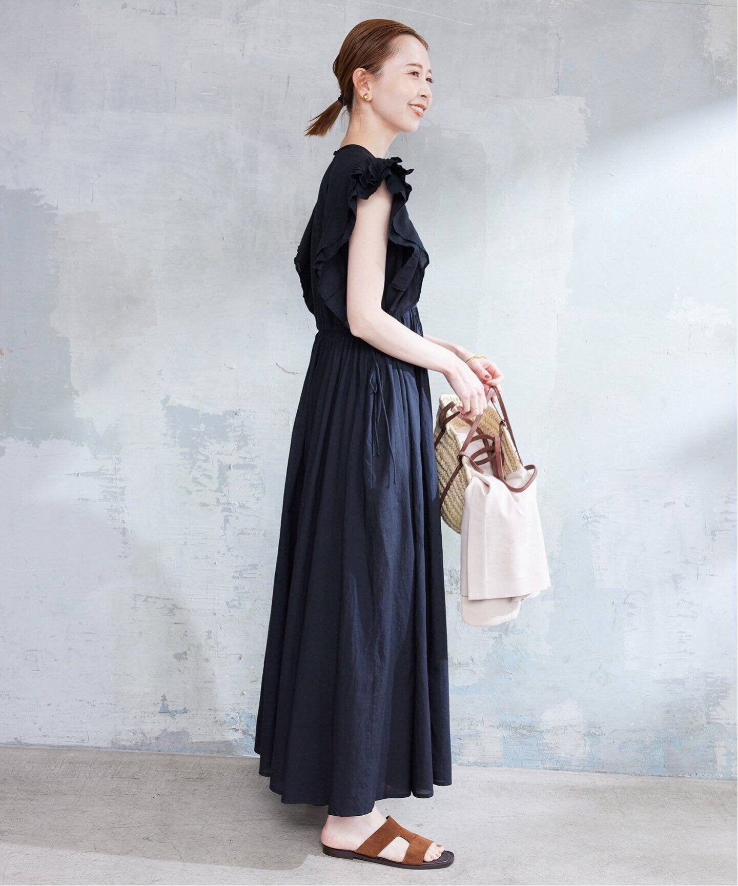 ピンタックフリルワンピース（ワンピース）｜SLOBE IENA（スローブ  