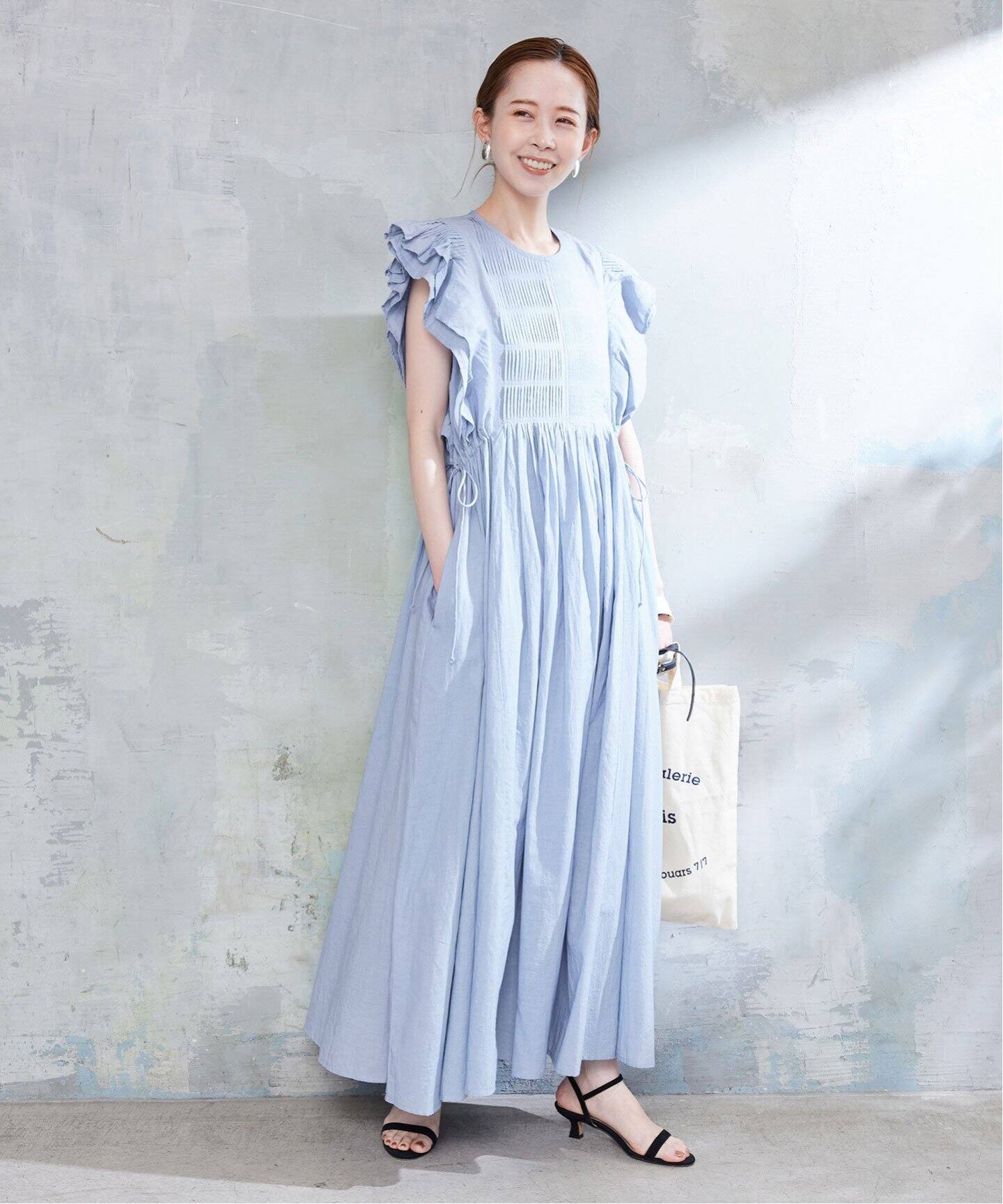 ピンタックフリルワンピース（ワンピース）｜SLOBE IENA（スローブ  