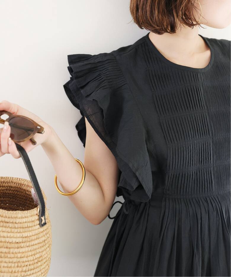 追加》ピンタックフリルワンピース（ワンピース）｜SLOBE IENA  