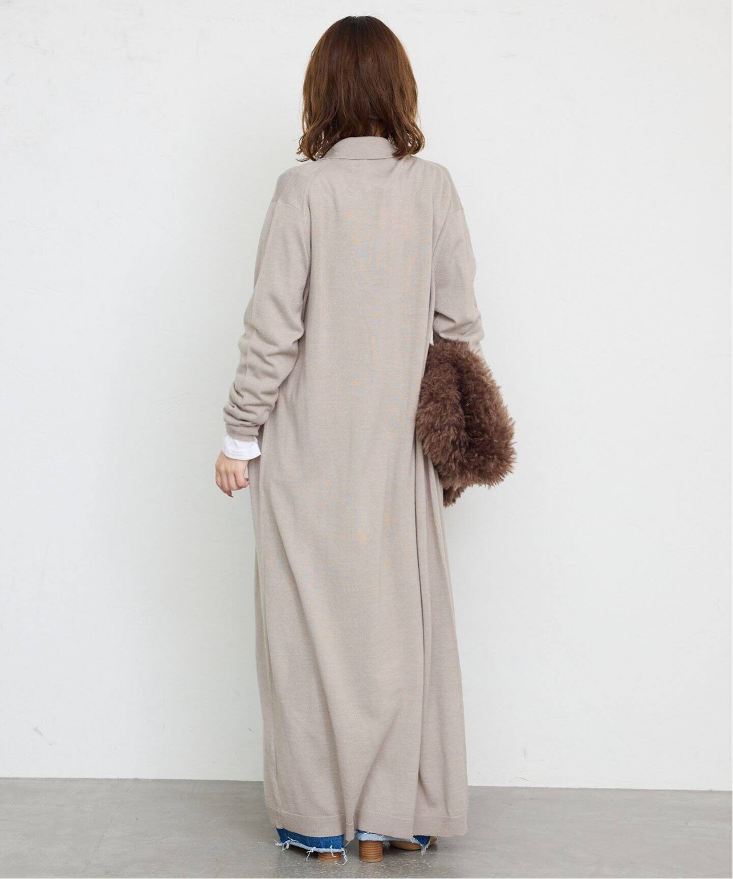 襟付きロングニットワンピース（ワンピース）｜SLOBE IENA（スローブ  