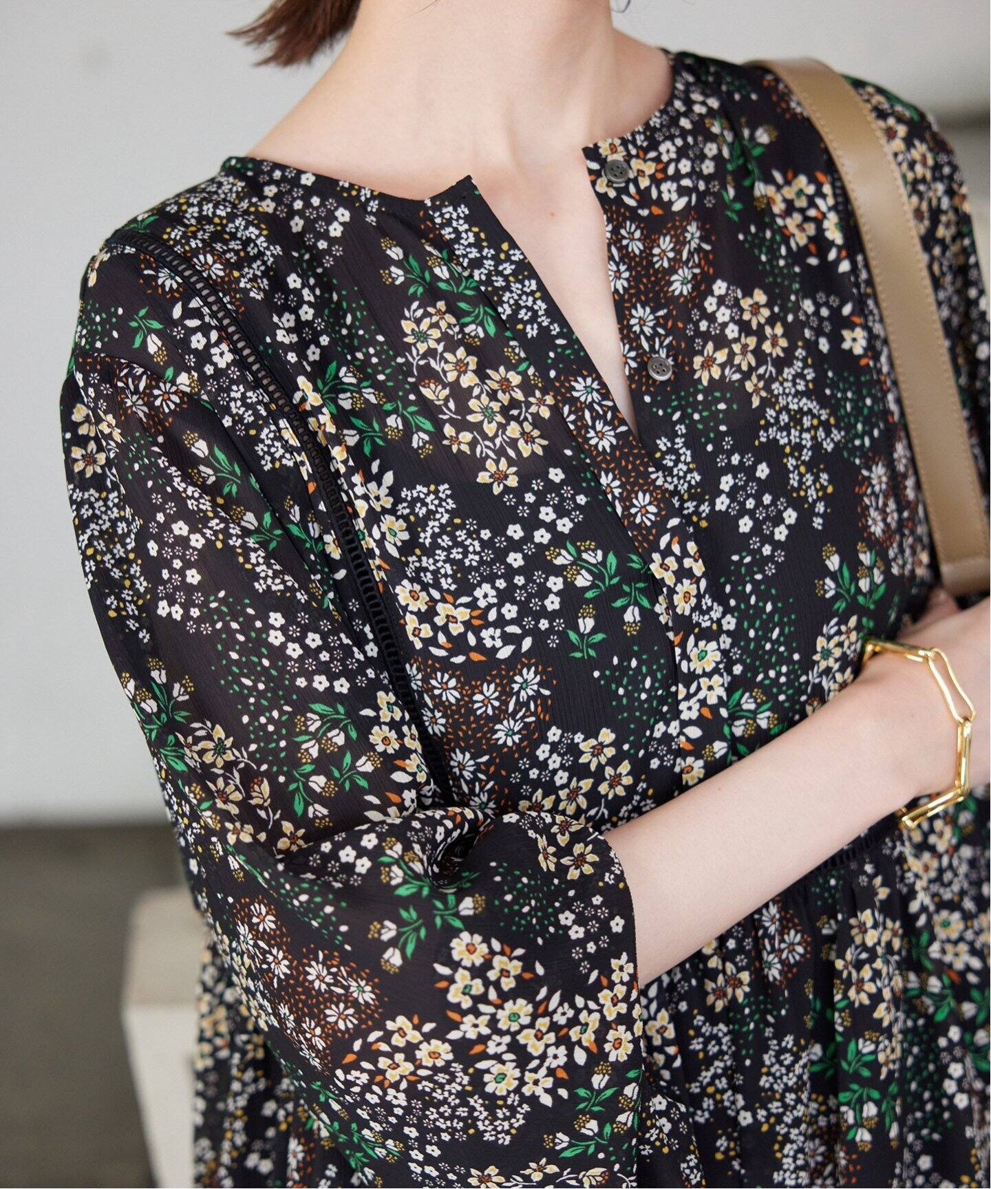 WEB限定/追加》FLOWER PRINT ワンピース（ワンピース）｜SLOBE IENA 