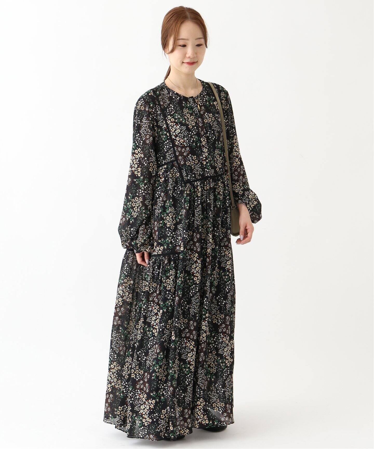 WEB限定/追加》FLOWER PRINT ワンピース（ワンピース）｜SLOBE IENA 