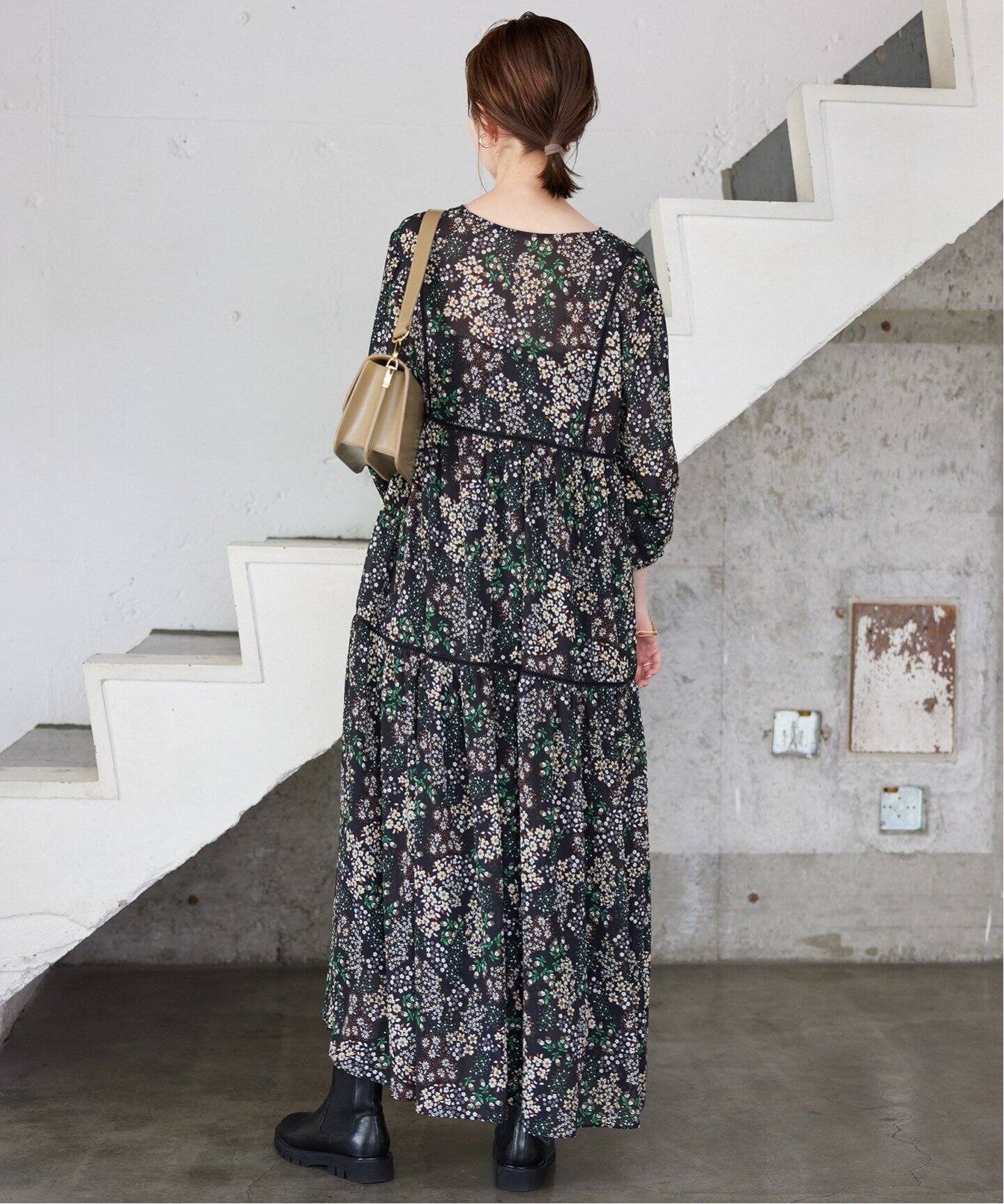 WEB限定/追加2》FLOWER PRINT ワンピース（ワンピース）｜SLOBE IENA  