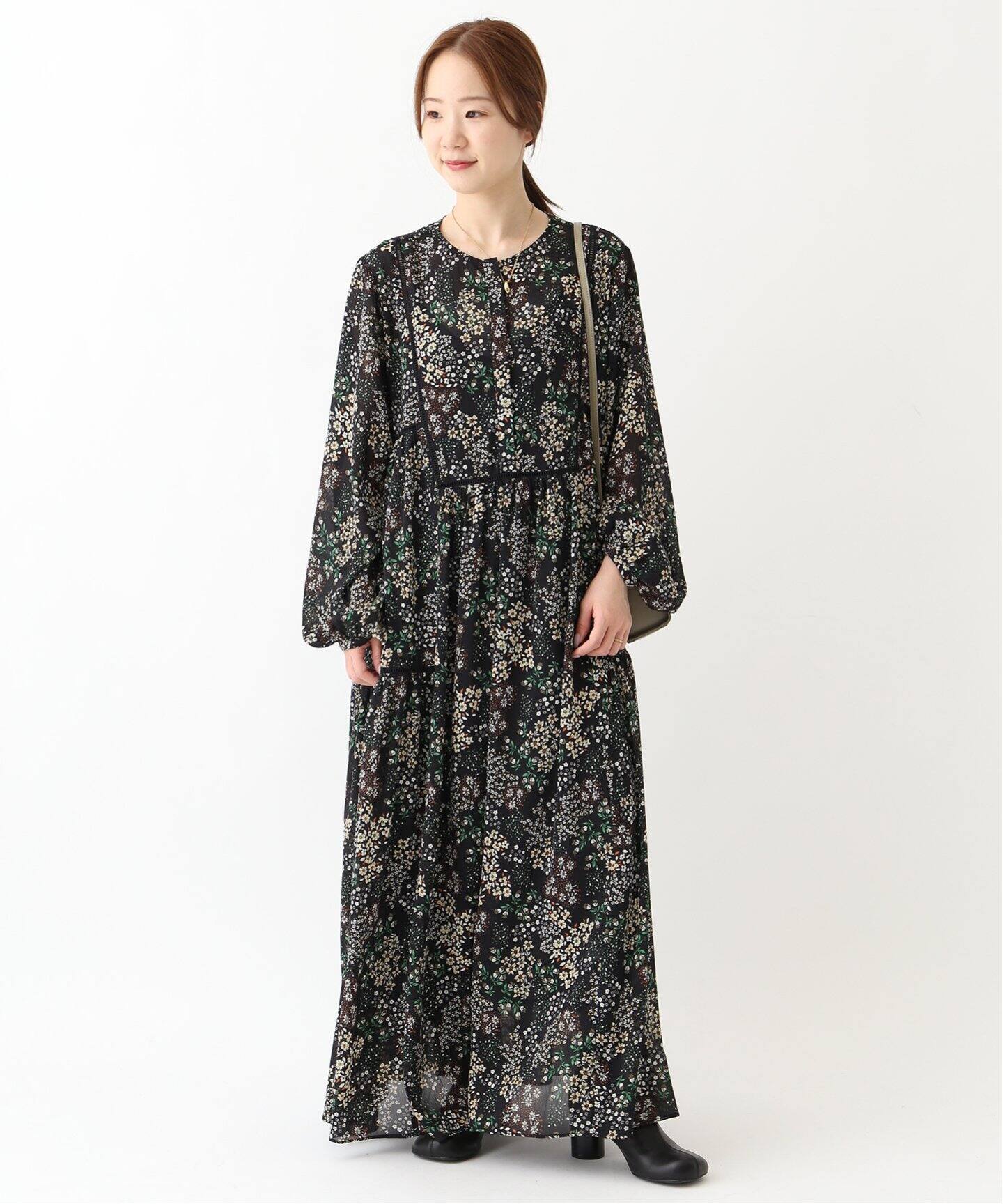 WEB限定/追加2》FLOWER PRINT ワンピース（ワンピース）｜SLOBE IENA  