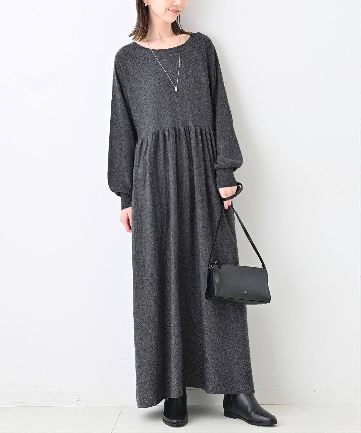 ギャザーニットワンピース（ニットワンピース）｜SLOBE IENA（スローブ  