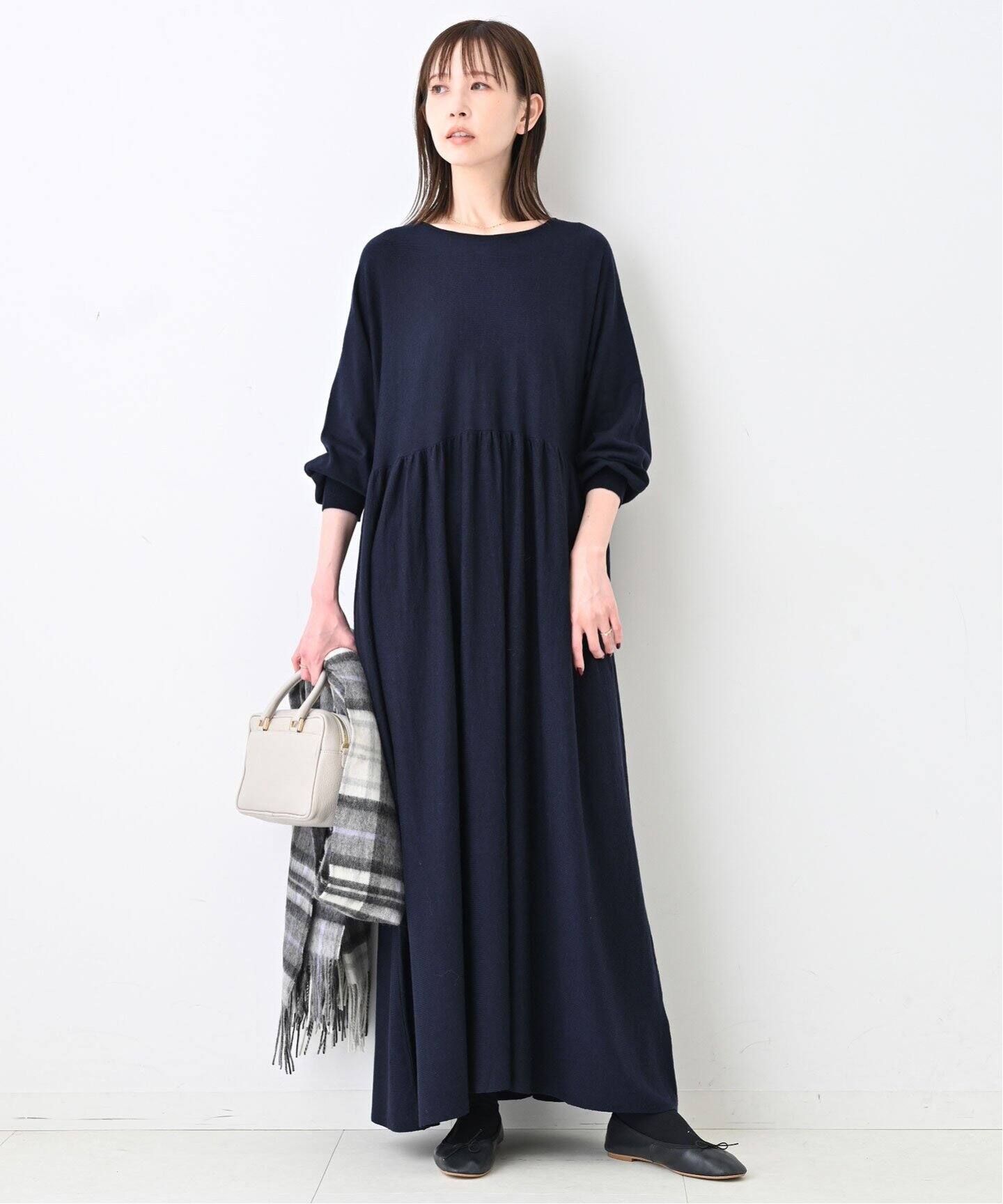 ギャザーニットワンピース（ニットワンピース）｜SLOBE IENA（スローブ  