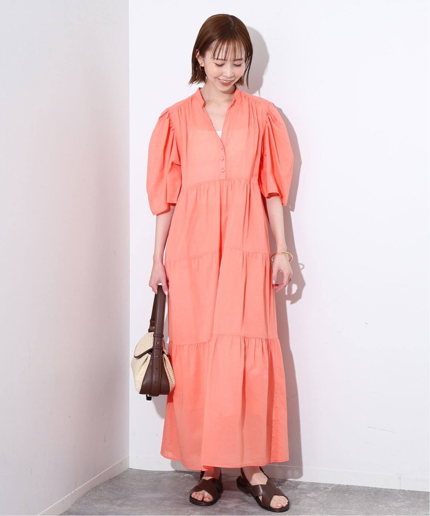 ボイルティアードワンピ（ワンピース）｜SLOBE IENA（スローブ イエナ  