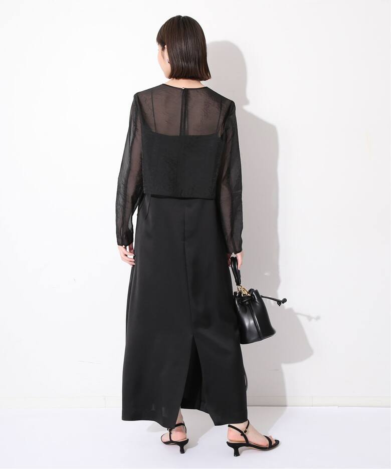 habi シアーブラウス×キャミドレスセット（ドレス）｜SLOBE IENA  