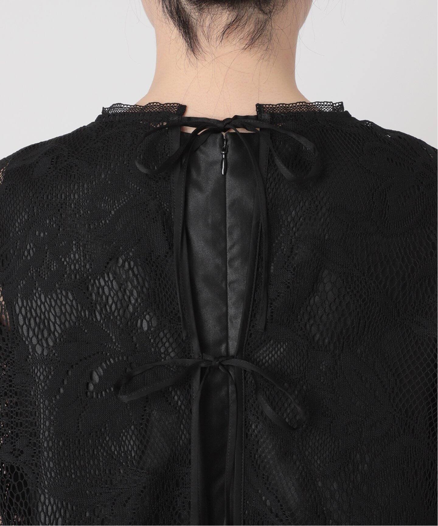 habi レースブラウス× Vネックドレスセット（ワンピース