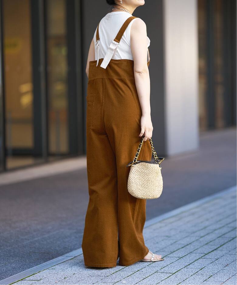 IENA LA BOUCLE 21Wコールオーバーオール（サロペット／オーバーオール  