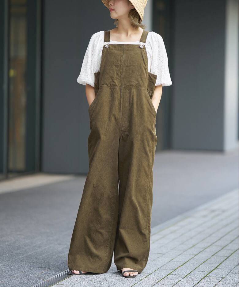 IENA LA BOUCLE 21Wコールオーバーオール（サロペット／オーバーオール 