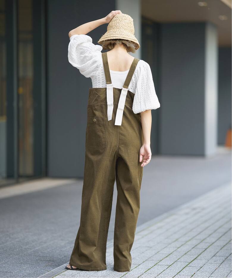 IENA LA BOUCLE 21Wコールオーバーオール（サロペット／オーバーオール  