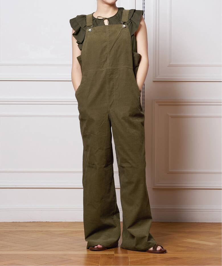 IENA LA BOUCLE 21Wコールオーバーオール（サロペット／オーバーオール  