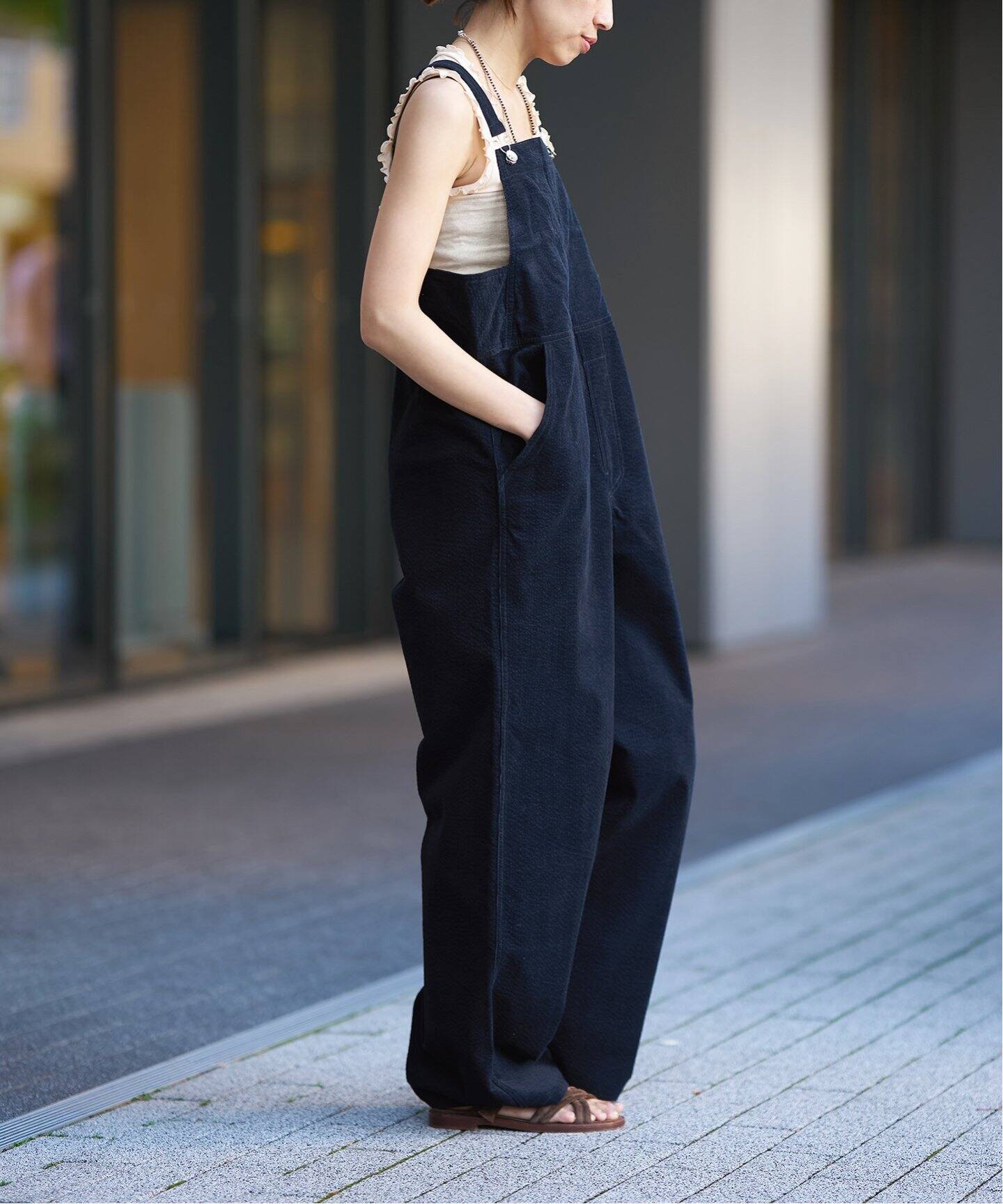 LA BOUCLE みやすかっ POST OVERALLS 別注 オーバーオール モヘア