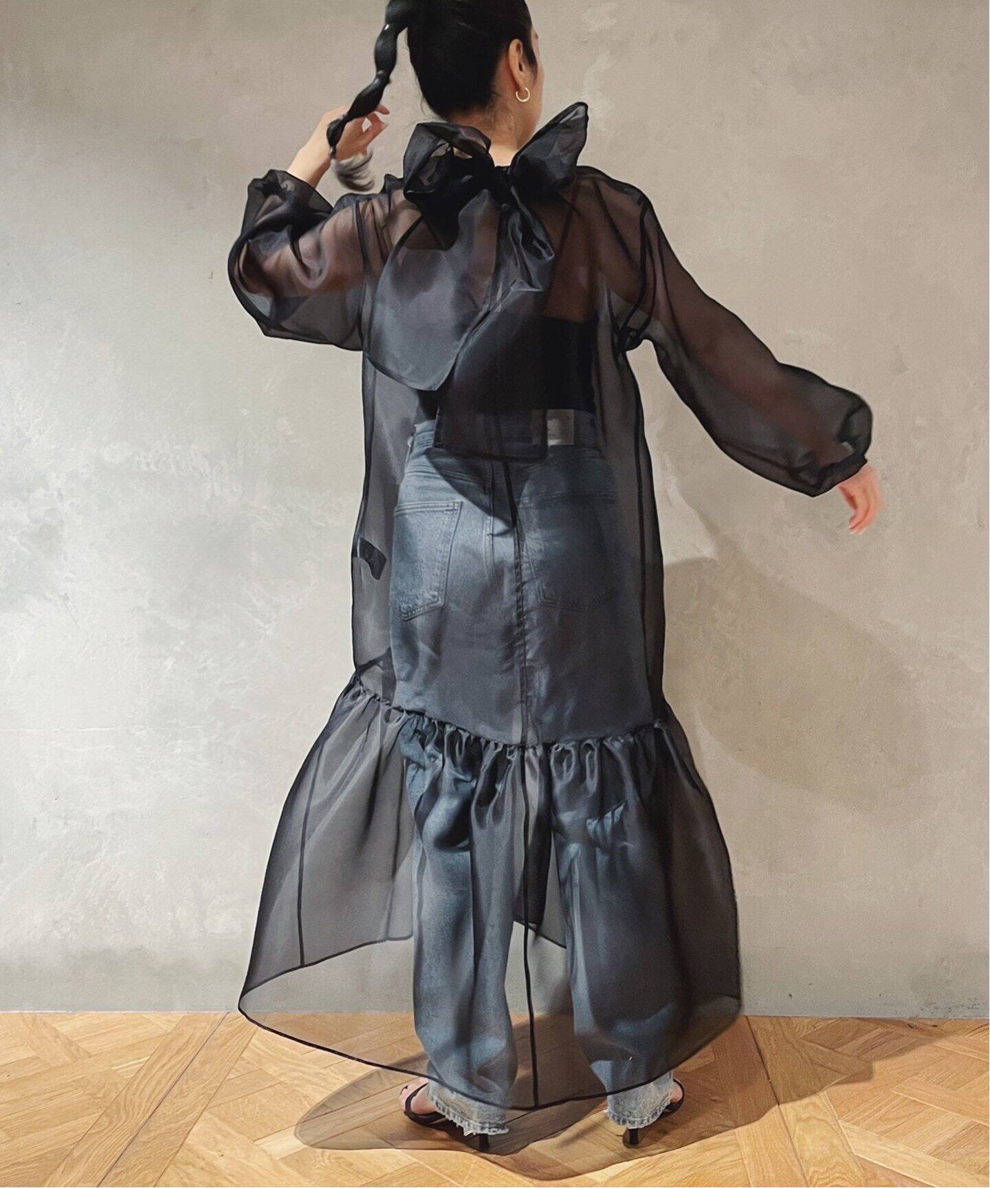 IENA LA BOUCLE シルクオーガンジーL/Wドレス（ワンピース）｜IENA  