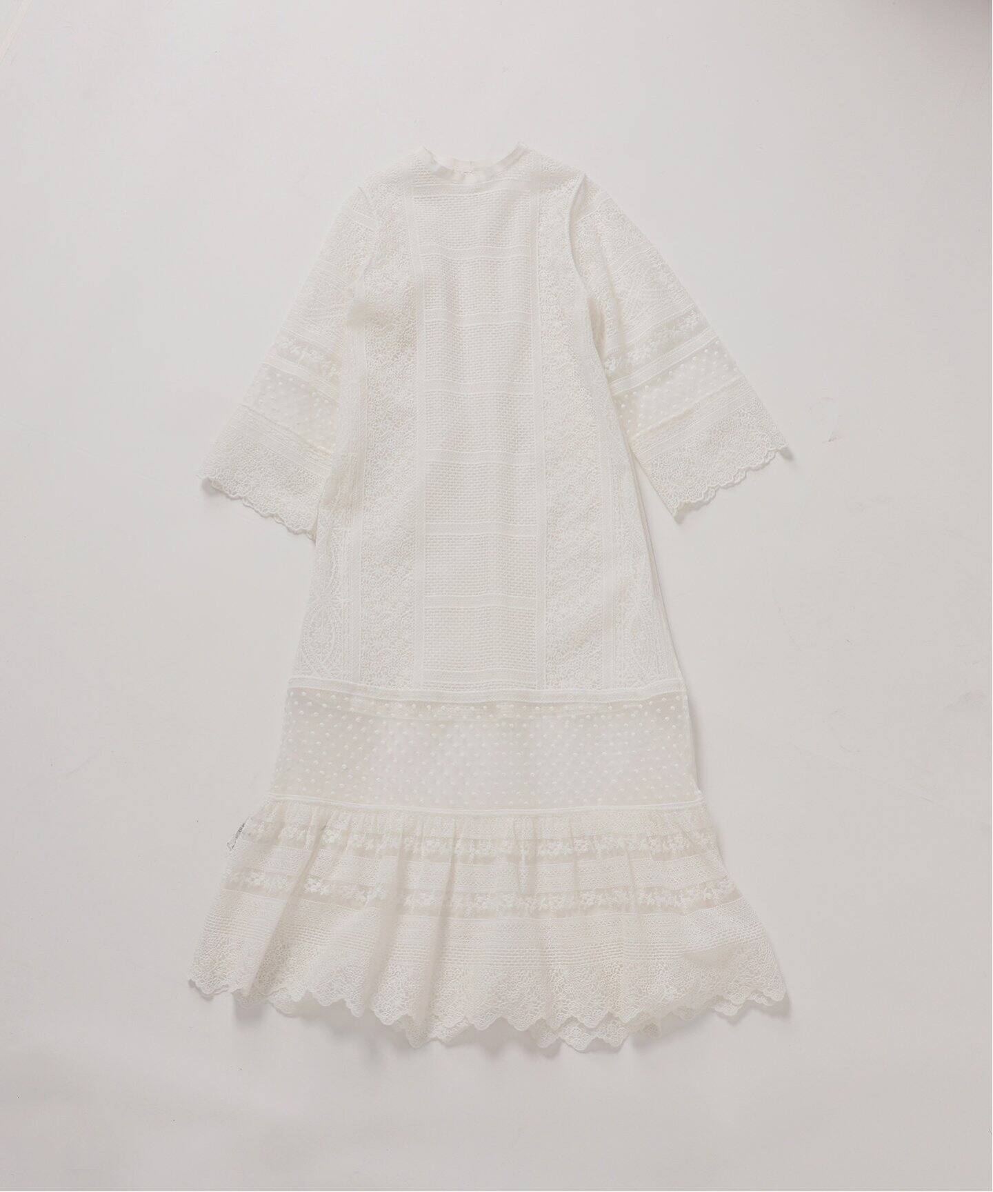 IENA LA BOUCLE チュールエンブロイダリー ワンピース（ワンピース 