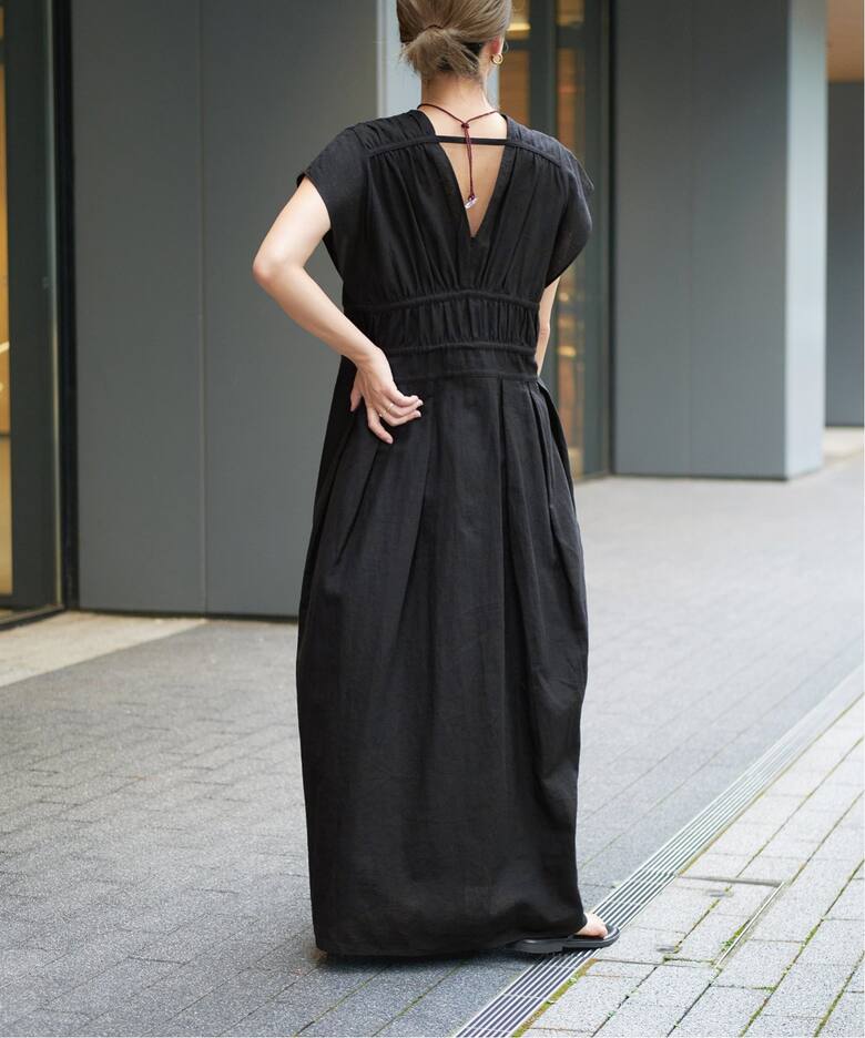 IENA LA BOUCLE コットンラミーワンピース（ワンピース）｜IENA  