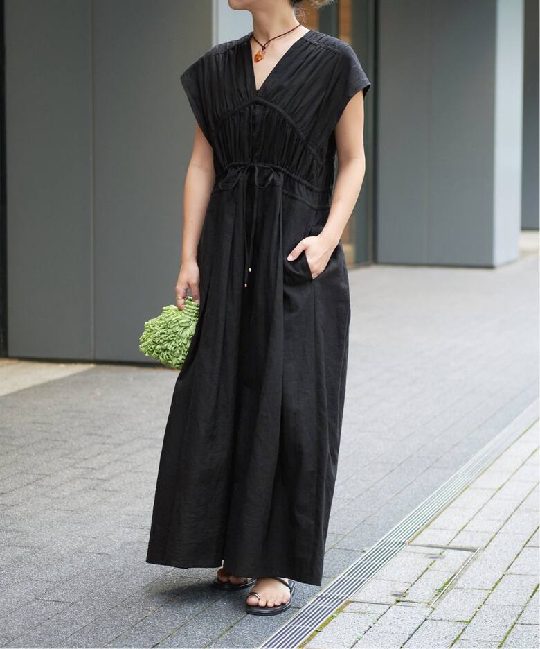 IENA LA BOUCLE コットンラミーワンピース（ワンピース）｜IENA  