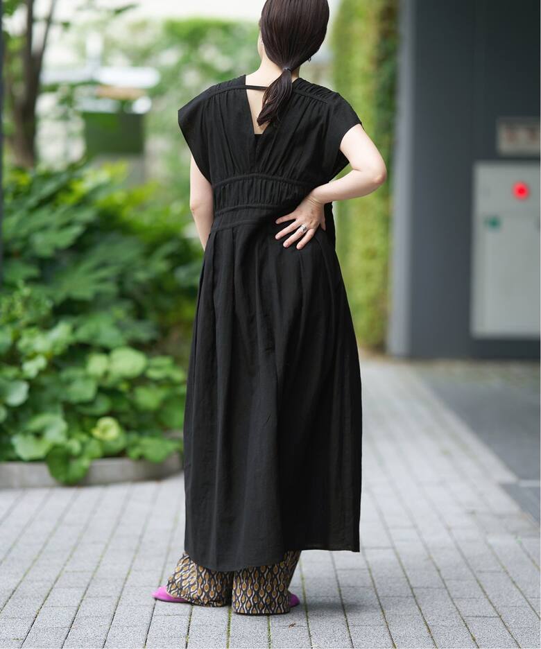 IENA LA BOUCLE コットンラミーワンピース（ワンピース）｜IENA  